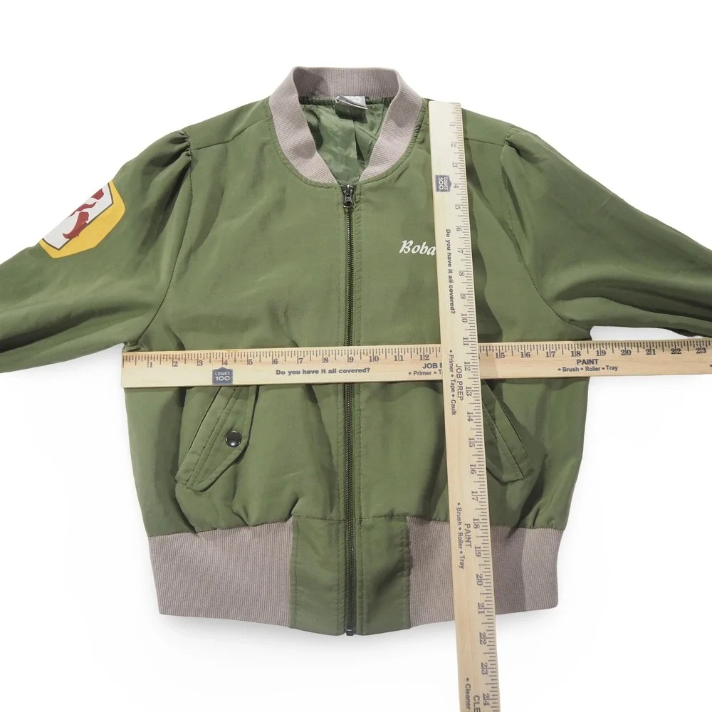 Her Universe Boba Fett Bomber Jacket‎ Women Medium Green Star Wars Mandalorian